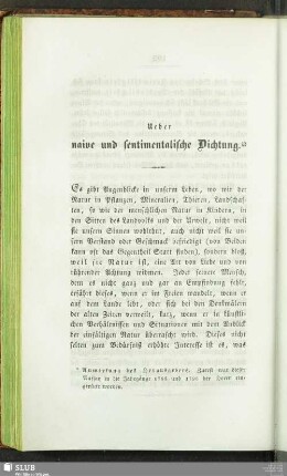 Ueber naive und sentimentalische Dichtung
