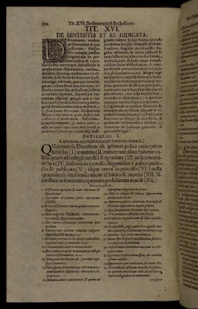 Tit. XVI. De Sententia Et Re Judicata.