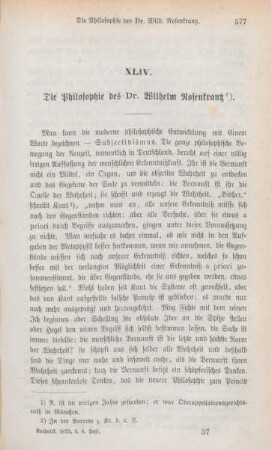 577-589 Die Philosophie des Dr. Wilhelms Rosenkrantz