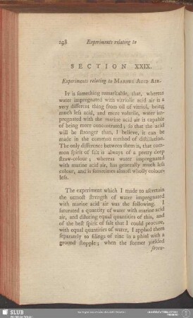 Section XXIX. Experiments relating to Marine Acid Air