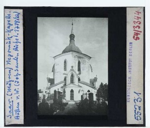 Saar, (Zelená Hora) Wallfahrtskirche St. Johann Nepomuk