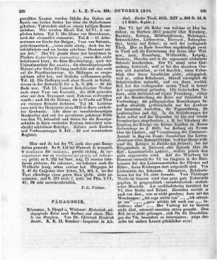 Jacobi, C. F.: Historisch-pädagogische Reise nach Sachsen und einem Theile von Preussen. T. 1. Nürnberg: Riegel & Wießner 1835