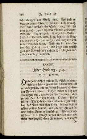 LXXXIIX. Ueber Hiob 23, 3.4.