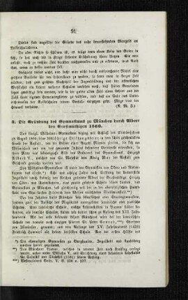 ¬Die¬ Gründung des Gymnasiums zu München durch Albert den Großmüthigen 1560