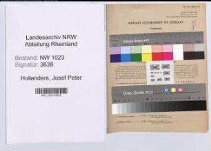 Entnazifizierung Josef Peter Hollenders , geb. 28.06.1905 (Lehrer)