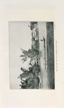 View on the Pasig with bamboos and canoe