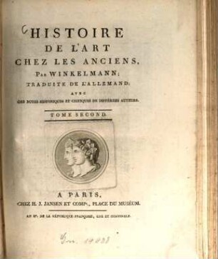 Histoire De L'Art Chez Les Anciens, 2