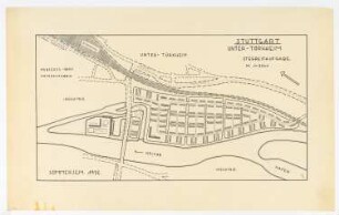 Stehgreifaufgabe Stuttgart Unter-Türkheim: Lageplan M 1:2500
