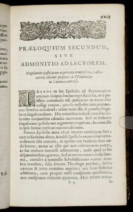 Praeloquium Secundum