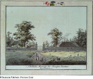 Nördliche Ansicht des Grossen Gartens bey Dresden
