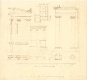 Bühlmann, Josef; Vorlagen für Publikation - Grundriss, Teilgrundrisse, Schnitte, Details