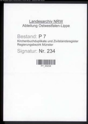 Zivilstandsregister der Mairie Ahaus (Aufgebote 1812). (Gemeinde: Ahaus, Kreis Ahaus)