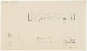 Studienarbeiten: Entwurf, Tabakfabrik, Lageplan, 1:200
