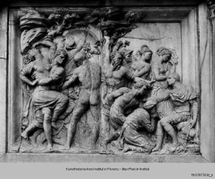 Kampfszene - Denkmal für Giovanni delle Bande Nere, Detail: Kampfszene