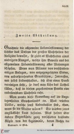 Zweite Abtheilung