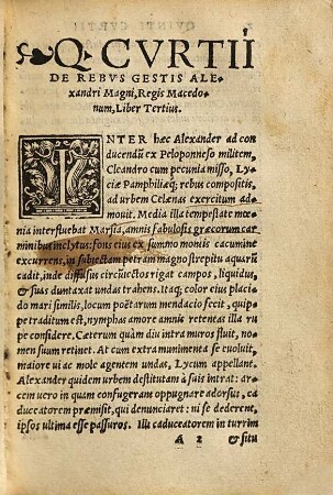 Q. Cvrtii De rebvs gestis Alexandri Magni Regis Macedonum, libri