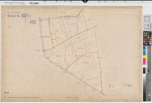 Herzfeld (Lippetal), Flurbereinigung Herzfeld-Düllo, Zuteilungskarte Herzfeld Flur 36