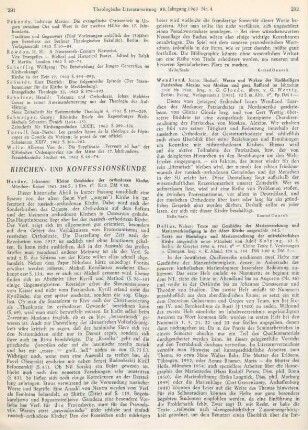 Kirchen- und Konfessionskunde