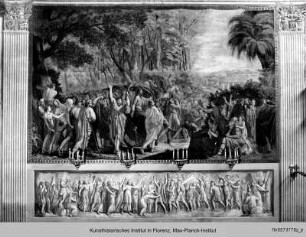 Decken- und Wanddekoration : Einzug in Jerusalem