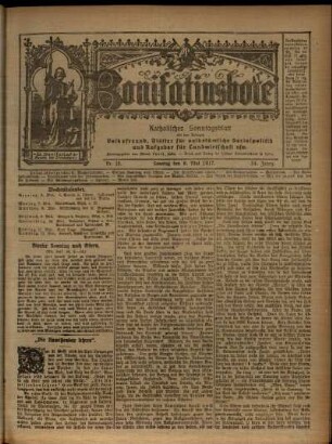 Erste Ausgabe vom Sonntag, den 06. Mai 1917.