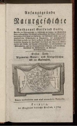1: Anfangsgründe der Naturgeschichte. 1