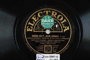 Grüss Gott, mein Junker : III. Teil; ("Die Meistersinger von Nürnberg", III. Akt, 2. Szene) / (R. Wagner)