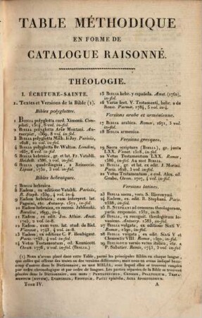 Manuel du libraire et de l'amateur de livres : contenant 1. un nouveau dictionnaire bibliographique ... 2. une table en forme de catalogue raisonné ..., 4