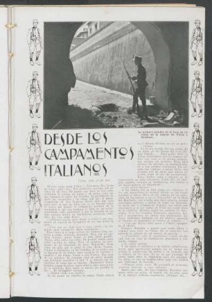 Desde los campamentos italianos