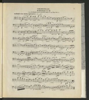Violoncello. Präludium No. IV.