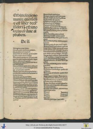 Ethimologie nominum quorundam mit handschriftlichen Ergänzungen
