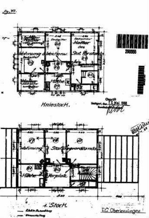 Dettingen (Teck): Empfangsgebäude Grundrisse