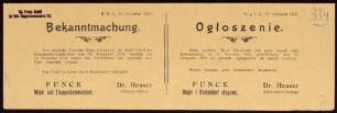 "Bekanntmachung." Verurteilung eines Russen wegen Spionage