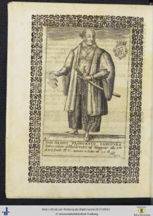 Bildnis des Don Filippo Francesco Faxicura (Japanischer Gesandter in Rom 1615).