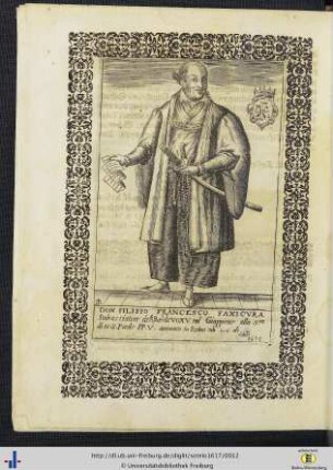 Bildnis des Don Filippo Francesco Faxicura (Japanischer Gesandter in Rom 1615).