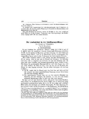 Der Analogietest in der Intelligenzprüfung : ein Versuch an Volksschülern