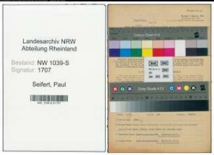Entnazifizierung Paul Seifert , geb. 15.10.1888 (Musiker)