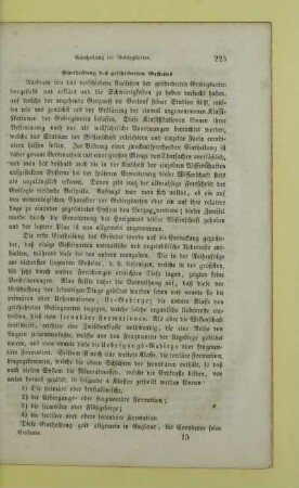 Eintheilung des geschichteten Gesteins