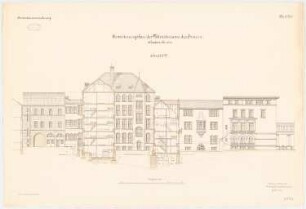 Ministerium des Innern, Berlin Erweiterungsbau: Querschnitt 1:100