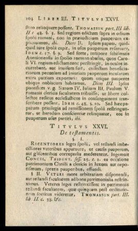 Titulus XXVI. De testamentis.