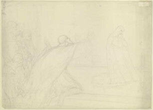 Leontes erblickt die Statue Hermiones