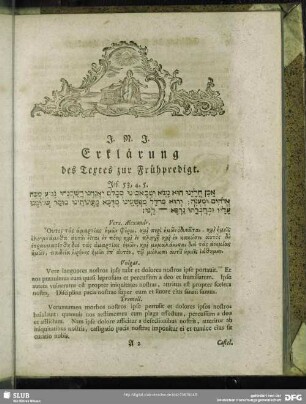Erklärung des Textes zur Frühpredigt