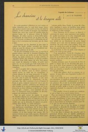 Le chanoine et le dragon ailé.