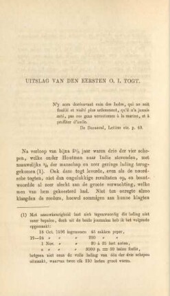 Uitslag van den eersten O. I. togt