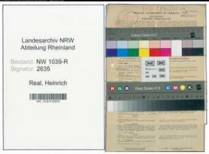 Entnazifizierung Heinrich Real , geb. 06.05.1892 (Lehrer)