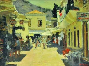 Straße auf Symi