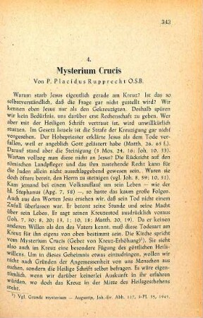 343-360 Mysterium Crucis