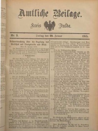 2: Beilage vom Freitag, 29. Januar 1915