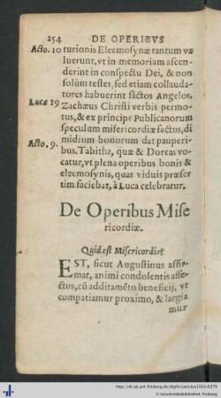 De Operibus Misericordiae