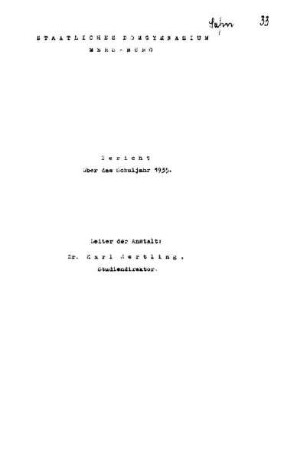 1935/36: Bericht ... - 1935/36