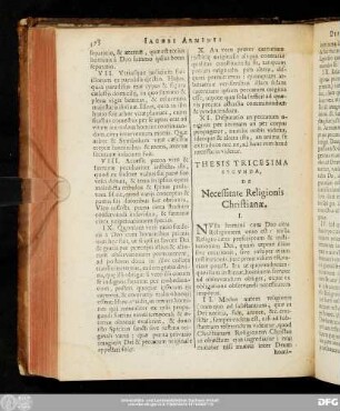 Thesis Tricesima Secunda, De Necessitate Religionis Christianae.